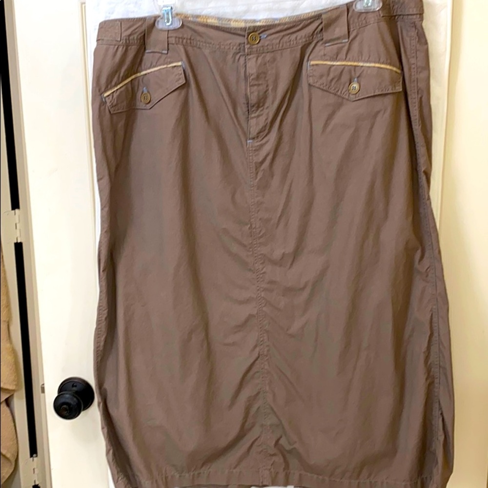 Sigrid Olsen beige skirt